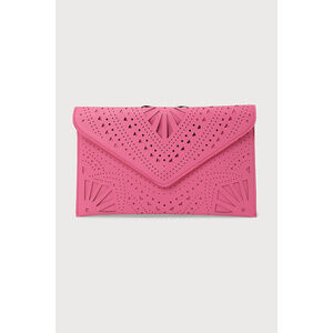 Lulus Chic Update Hot Pink Laser Cut Envelope Clutch